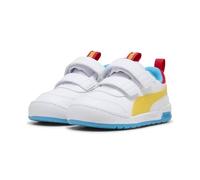 PUMA Zapatillas infantiles Multiflex 2 colores, White Pelé Yellow, 23 EU