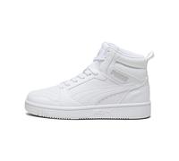 PUMA Zapatillas juveniles Rebound V6 Mid, Calzado, Blanco, 37.5