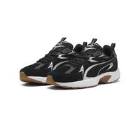 PUMA Zapatillas Milenio Tech Unisex 40, Black Silver Dusky Gray Metallic