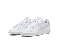 PUMA Zapatillas Niños Smash 3.0 Leather 37, White Lavender Pop Purple