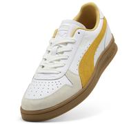 PUMA Zapatillas para deportes de interior unisex, Calzado, Blanco/Archive Dorado, 42.5 42.5