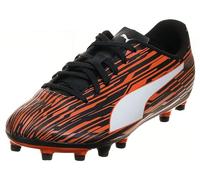 PUMA Zapatillas para Hombre Rapido III Firm, Artificial Ground Soccer Cleats, Puma Black PUMA White Dragon Fire, 44 EU