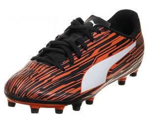 PUMA Zapatillas para Hombre Rapido III Firm, Artificial Ground Soccer Cleats, Puma Black PUMA White Dragon Fire, 44 EU
