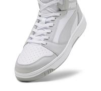 PUMA Rebound V6, Zapatillas Unisex adulto, Puma White Ash Gray, 40.5 EU