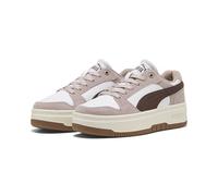 PUMA Zapatillas Rebound Femme Low Suede Mujer 38.5, Rose Latte Chocolate Brown White Beige