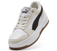 PUMA Rebound Femme Low SD - Tenis para Mujer, Color Blanco, Negro y Marfil Esmerilado, Talla 6.5 de Reino Unido, Puma Blanco Puma Negro Frosted Ivory, 40 EU