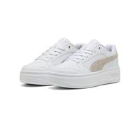 PUMA Zapatillas Rebound Femme Low Topcat Mujer 37, White Frosted Ivory Rose Latte Beige