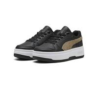 PUMA Zapatillas Rebound Femme Low Topcat Mujer 38, Black White Toasted Almond Beige