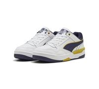 PUMA Zapatillas Rebound Retro Unisex 46, White Deep Plum Dazzling Yellow Purple
