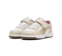 PUMA Zapatillas Rebound Slam Winter Safari Infantiles 22, Silver Fog Birch White Beige