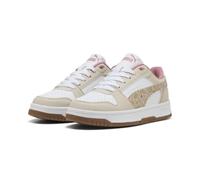 PUMA Zapatillas Rebound Slam Winter Safari Niños 39, Silver Fog Birch White Beige