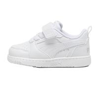 PUMA Zapatillas Rebound v6 Lo para bebé 25, White Cool Light Gray