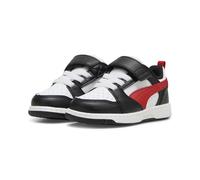 PUMA Zapatillas Rebound v6 Lo para bebé 27, White For All Time Red Black