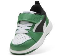 PUMA Zapatillas Rebound V6 Lo AC+ Inf Blanco Banco/Negro/Verde 05, Verde, 27 EU