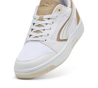 PUMA Zapatillas Rebound v6 Low Aqua Metálicos unisex, Calzado, Blanco/Dorado/Alpine Snow, 37.5 37.5