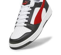 PUMA Zapatillas Rebound V6 Low, Calzado, Blanco/Rojo/Negro, 42.5 42.5