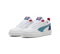 PUMA Zapatillas Rebound V6 Low Run Fun Niños 36, White Tropical Blue Clyde Royal