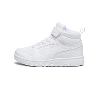 PUMA Zapatillas Rebound V6 Mid para niño, Calzado, Blanco, 32