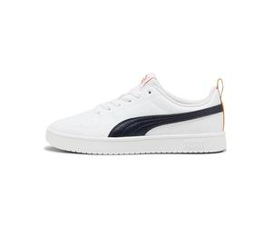PUMA Zapatillas Rickie unisex para jóvenes, PUMA White-New Navy-Dark Poppy, 35.5 EU
