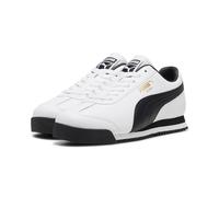 PUMA Zapatillas Roma 24 Unisex 39, White Black Team Gold Beige