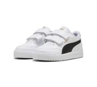 PUMA Zapatillas Shuffle Downtown Low Niños 33, White Black Gold