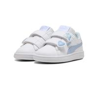 PUMA Zapatillas Smash 3.0 Badges Infantiles 20, White Haute Tropic Blue