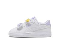 PUMA Zapatillas Smash 3.0 Badges infantiles, Calzado, Blanco, 26