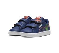 PUMA Zapatillas Smash 3.0 Dino Infantiles 22, Blue Jewel Green Fruit Amarena Orange
