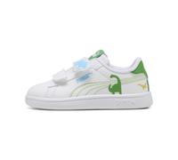 PUMA Zapatillas Smash 3.0 Dino infantiles, Accesoiros, Blanco, 22