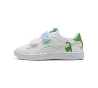 PUMA Zapatillas Smash 3.0 Dino para niños, Calzado, Blanco, 33