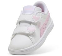 PUMA Zapatillas Smash 3.0 Hearty V INF para bebé, Color Blanco y Rosa Perla, Talla 7 UK para niños, Puma Blanco y Rosa Perla, 7 UK Child