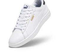 PUMA Smash 3.0 L, Zapatillas Unisex adulto, White Navy Gold, 41 EU
