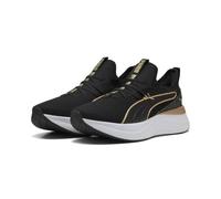 PUMA Zapatillas SOFTRIDE Sabrina Polished Chrome Mujer 36, Black White Gold