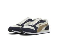 PUMA Zapatillas ST Miler Unisex 44, Vapor Gray Soft Taupe New Navy Brown Blue