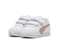 PUMA Zapatillas ST Runner v4 Glitter Niños 21, White Copper Rose Mauve Metallic Pink