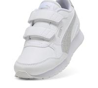 PUMA Zapatillas ST Runner v4 Glitter Niños 34, White Silver Cool Light Gray Metallic