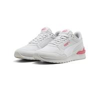 PUMA Zapatillas ST Runner v4 Mesh Niño 38.5, Feather Gray White Magic Rose Pink