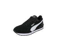 PUMA Zapatillas ST Runner v4 Suede 41 Black White Silver Metallic ┃Zapatillas básicas Unisex para Adultos