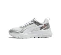 PUMA Zapatillas Trinity 2 Metallic Whisper Mujer 37, White Silver Feather Gray Metallic
