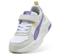 PUMA Trinity Lite AC+ PS, Sneaker, White-Lavender Alert-Glacial Gray, 30.5 EU