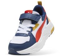 PUMA Trinity Lite AC+ PS, Sneaker, White-Fierce Red-Persian Blue, 32.5 EU