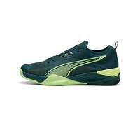 PUMA Zapatillas Unisex Eliminate Nitro 4Indoor Court, Green Terrain Fizzy Light, 40.5 EU