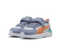 PUMA Zapatillas X-Ray 3 Infantiles 23, Feather Gray Melon Glow Sky Vibrant Green Orange