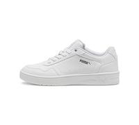 PUMA Zapatos Court Classy para mujer, blanco-plateado, talla 5.5, blanco-plateado, 38.5 EU