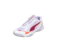 PUMA Zapatos Unisex Solarstrike W+ 4 para Interior, Puma White Heat Fire Lilac Crush Berry, 41 EU