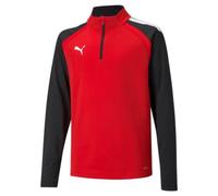 Puma Zip Top TeamLIGA-Cremallera Superior de 1/4, Rojo/Negro, L para Hombre