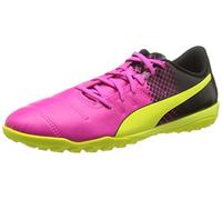 PumaEvopower 4 3 TT - Zapatillas de Fútbol Hombre, Rosa (Rose (Pink GLO/Safety Yellow/Black)), 45 EU