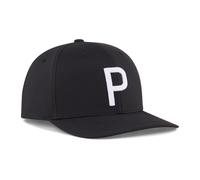 pumagolf Heritage P Cap Tapa, Puma Black-White Glow, Talla única para Hombre