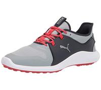 pumagolf Ignite Fasten8, Zapatos de Golf Hombre, Quarry Puma Silver Navy Blazer, 45 EU