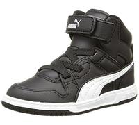 PumaRebound Street L - Zapatillas de Deporte Niños-Niñas, Negro (Negro (Black/White)), 22